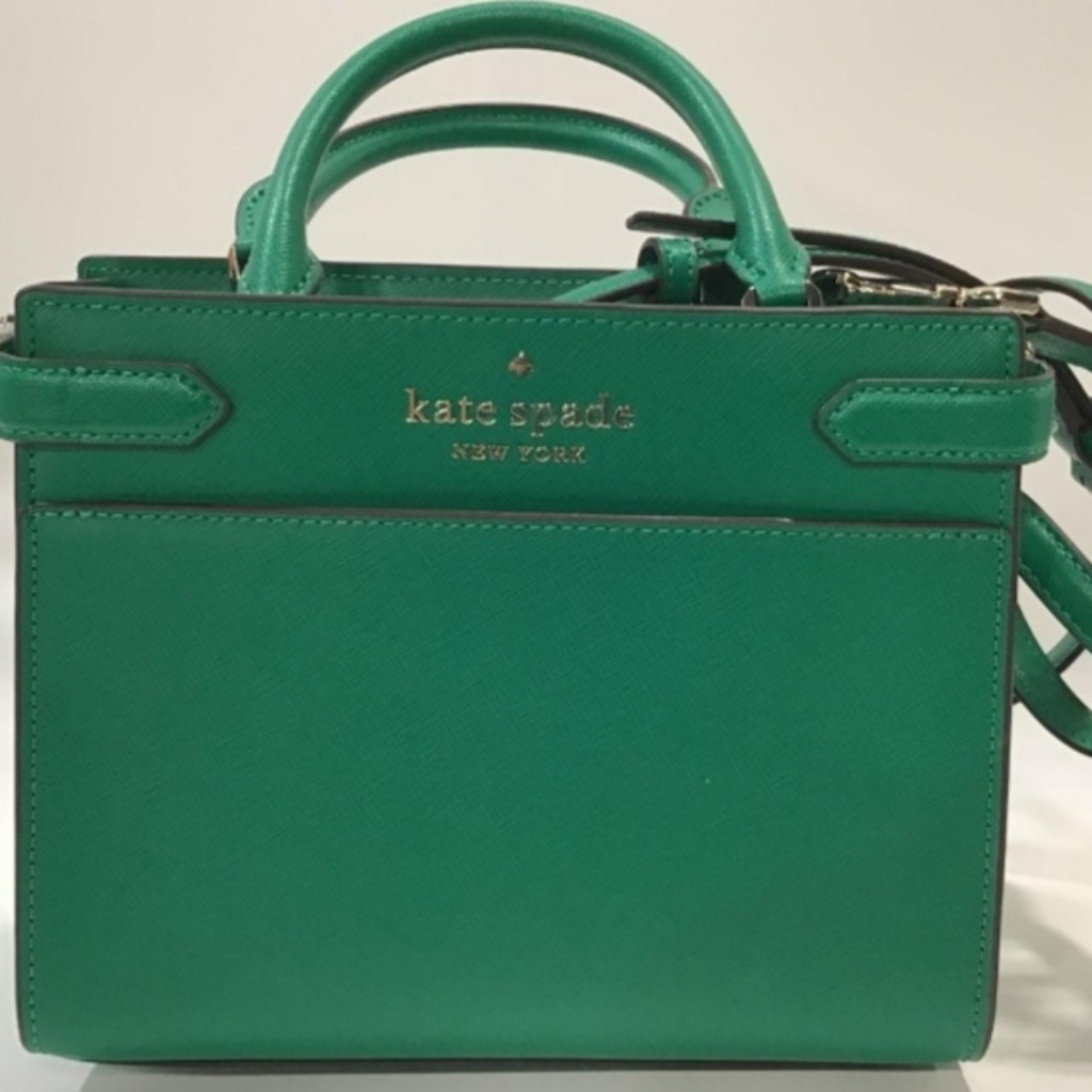 Kate Spade Saffiano Leather Small Satchel- Wintergreen. Nwt.